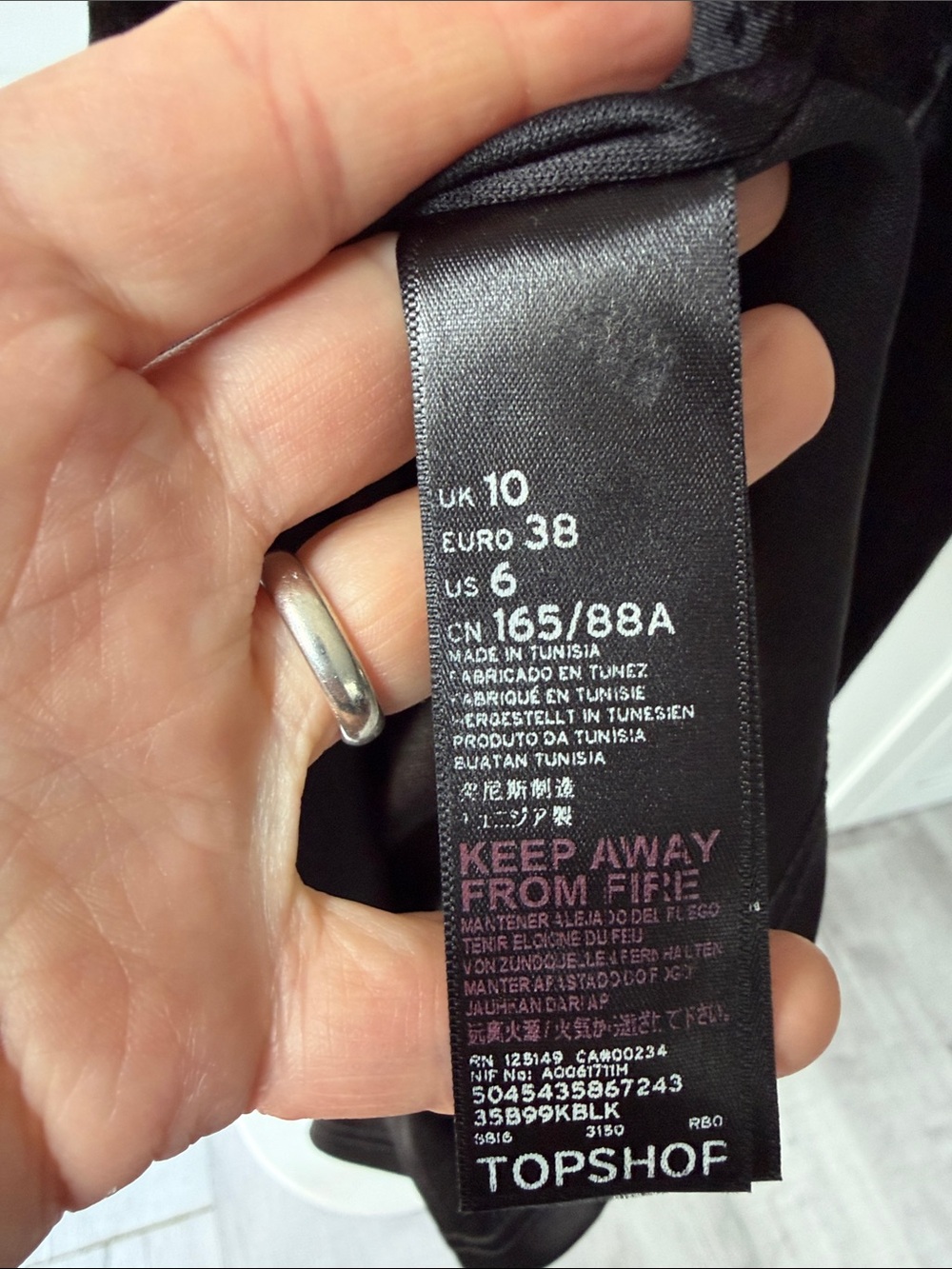 Topshop Black Crushed Velvet Lace-Trim Slip Dress, Size US6. - Picture 7 of 17